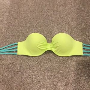 Victoria’s Secret strapless bikini top.
